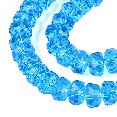 Transparent Glass Beads Strands GLAA-Q114-01A-A08-1