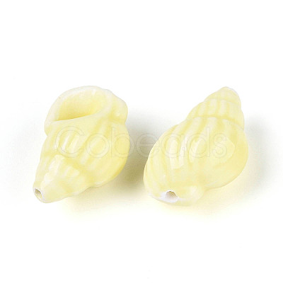 Handmade Printed Porcelain Beads PORC-T133-01E-01-1