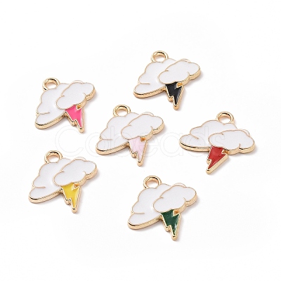 Alloy Enamel Pendants ENAM-G213-20LG-1