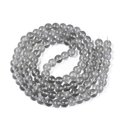 Transparent Glass Imitation Cat Eye Beads Strands GLAA-Q110-01B-02-1