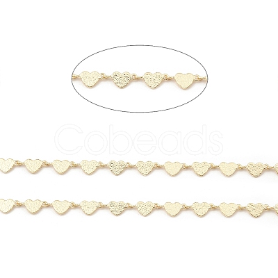 Brass Heart Link Chains CHC-M025-47G-1