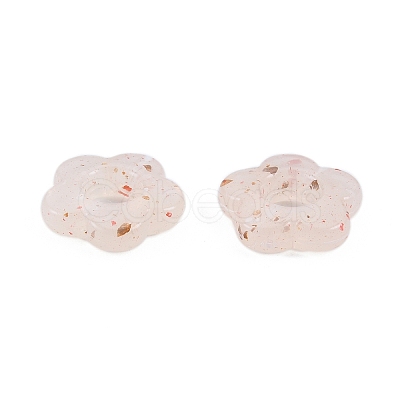Marbled Stone Style Opaque Acrylic Beads LS-OACR-G009-06B-1