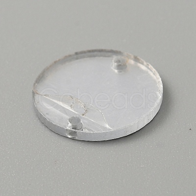 Flat Round Acrylic Mirror Sew on Rhinestone LS-FIND-WH0155-028B-1