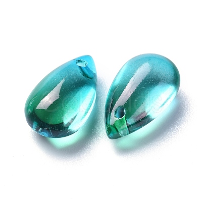 Transparent Glass Charms GLAA-O017-01K-1