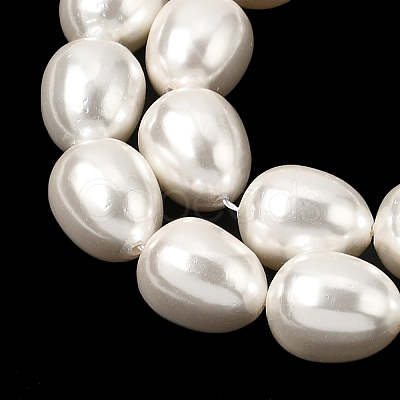 Electroplated Shell Pearl Beads Strands BSHE-B008-04-1