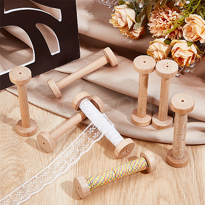 Wooden Empty Spools for Wire WOOD-WH0029-146A-1