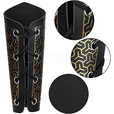 2Pcs Adjustable PU Leather Cord Bracelet AJEW-WH0010-50E-1