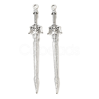 Tibetan Style Alloy Big Pendants FIND-G078-32C-AS-1