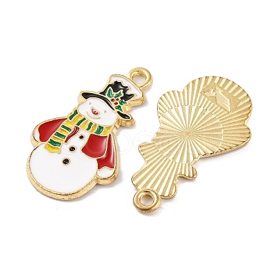 Christmas Theme Rack Plating Alloy Pendants FIND-M020-04G-07-1