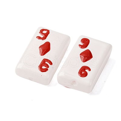 Baking Paint Glass Enamel Beads LAMP-Q045-07B-1