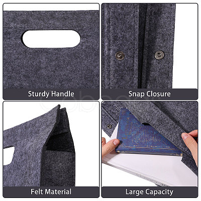 Rectangle Felt Purse Organizer Insert DIY-WH0899-816B-1