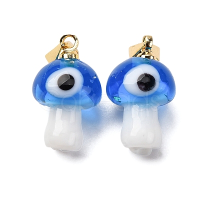 Handmade Lampwork Pendants LAMP-S069-06G-07-1
