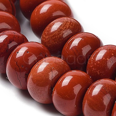 Natural Red Jasper Beads Strands G-F347-8x5mm-01-1