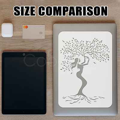 Plastic Hollow Out Drawing Painting Stencils Templates DIY-WH0396-837-1