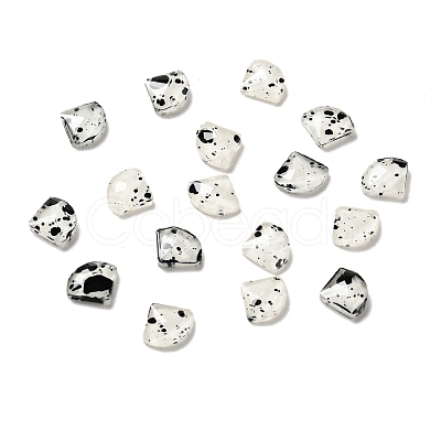 Spot Pattern Resin Cabochons MRMJ-G015-07-1