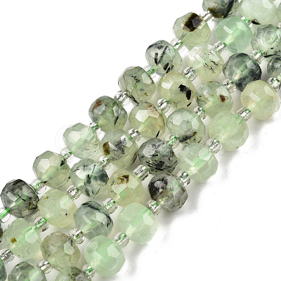 Natural Prehnite Beads Strands G-N327-08H-1