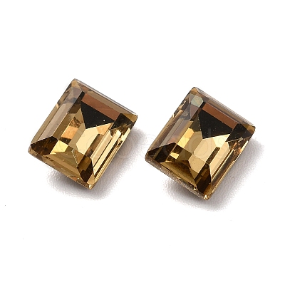 Faceted K9 Glass Rhinestone Cabochons GGLA-R042-04A-1