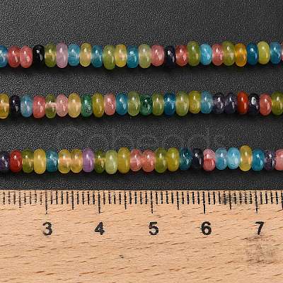 Natural White Jade Beads Strands G-L635-A02-4x2mm-02-1