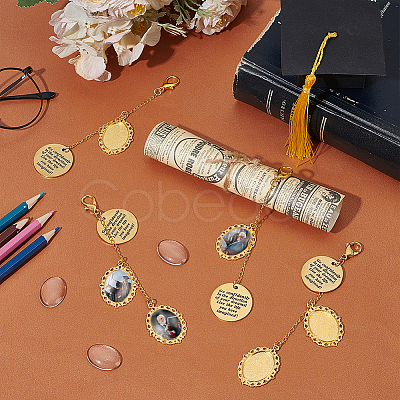 DIY Alloy Graduation Cap Pendant Decoration Making Kits HJEW-UN00050-1