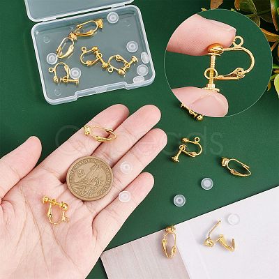 12Pcs 2 Style Clip-on Earring Findings DIY-SC0019-19-1