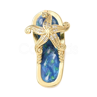Brass Micro Pave Clear Cubic Zirconia Pendants CU-CBA8A7D-01G-1
