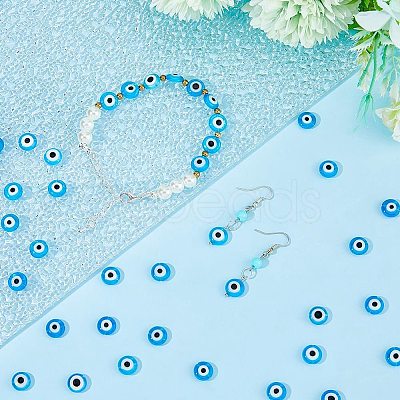 4 Strands Handmade Lampwork Beads Strands LAMP-HS0001-09-1
