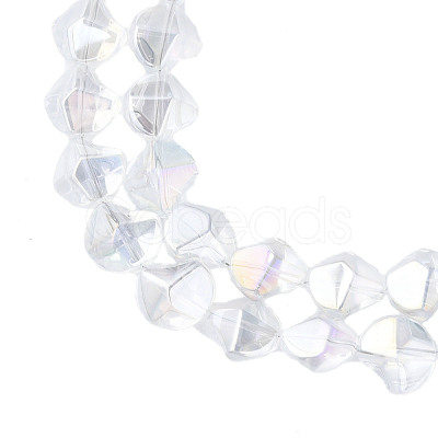 Electroplate Glass Beads Strands EGLA-N008-019-D01-1