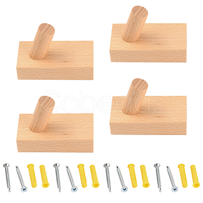 Wood Clothes Hanger Hook AJEW-WH0182-93B-1