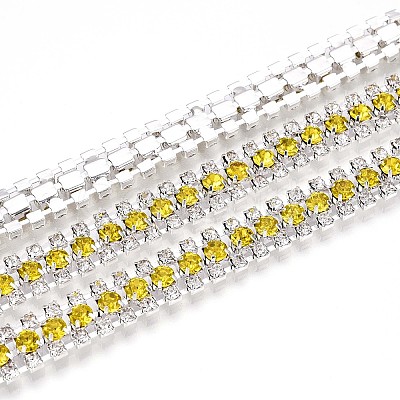 Iron Rhinestone Cup Chains CH-T006-04S-07-1