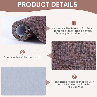 DIY Imitation Linen Fabric DIY-WH0349-139M-1
