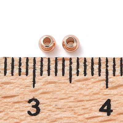 Rack Plating Brass Spacer Beads KKB-I709-03B-RG-1