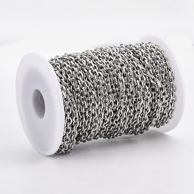 Tarnish Resistant 304 Stainless Steel Cable Chains STAS-R100-22-1