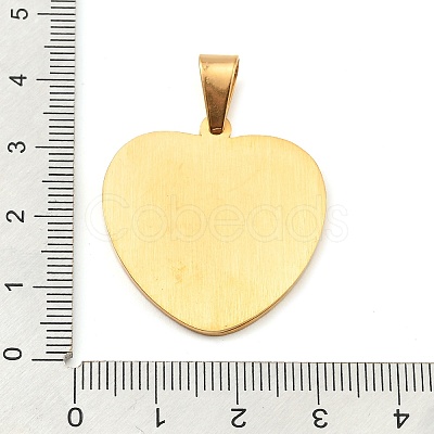 Ion Plating(IP) 304 Stainless Steel Pendants STAS-H182-11B-G-1