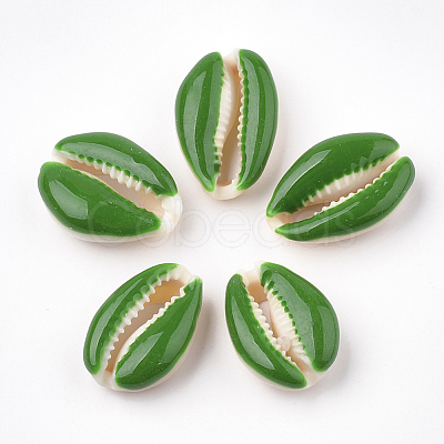 Natural Cowrie Shell Beads X-SHEL-S274-04-1