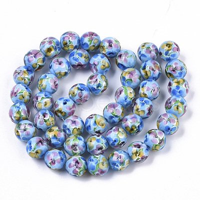 Handmade Lampwork Beads Strands LAMP-T007-04G-1