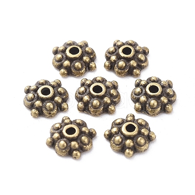 Tibetan Style Alloy Caps LS-MLF0664Y-1