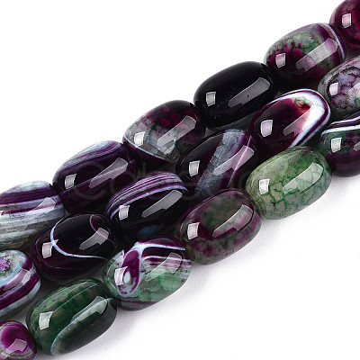 Natural Agate Beads Strands G-N356-02A-03-1