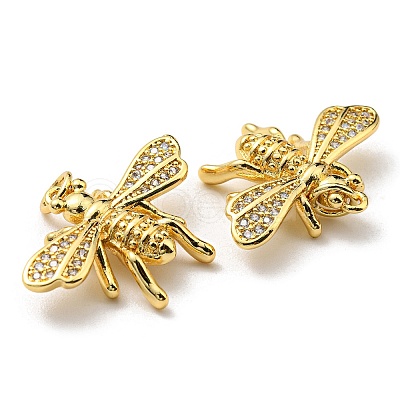 Brass with Cubic Zirconia Pendants KK-K341-21G-1