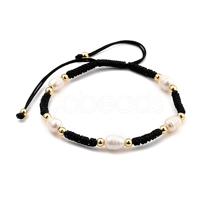 Adjustable Nylon Thread Braided Beads Bracelets BJEW-JB05384-02-1