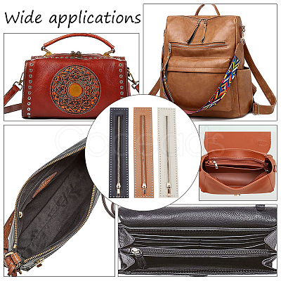 3Pcs 3 Colors Alloy Zipper FIND-WR0006-41-1