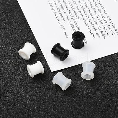 6Pcs 3 Colors Pulley Silicone Ear Gauges Flesh Tunnels Plugs FIND-YW0001-18B-1