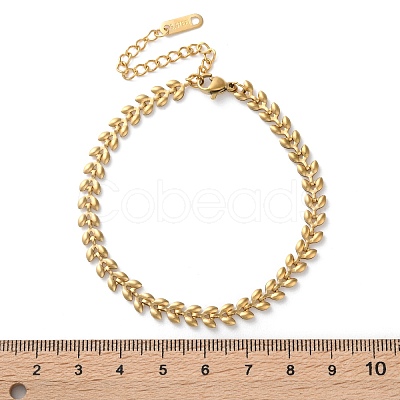 316 Surgical Stainless Steel Chain Bracelets BJEW-P349-03B-G-1