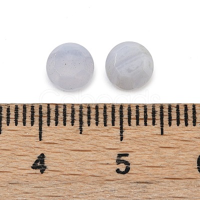 Natural Blue Lace Agate Cabochons G-B146-01B-1