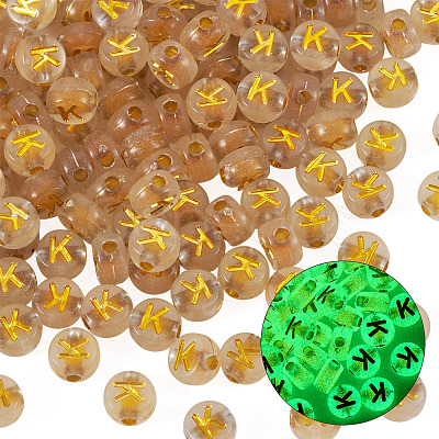 50G Luminous Transparent Acrylic Beads OACR-TAD0001-01K-1