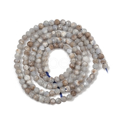 Natural Angelite Beads Strands G-RM2025-A48-B-1