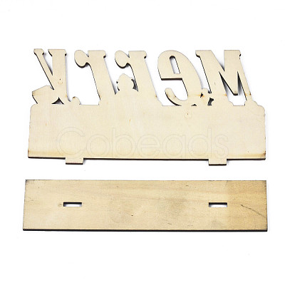 Wood Tabletop Display Decorations WOOD-N005-75-1