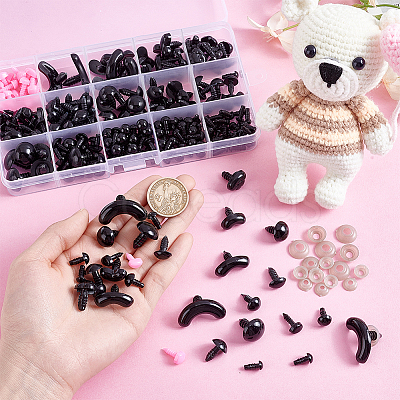DIY Doll Eyes and Nose Making Sets DIY-WH0888-851B-1