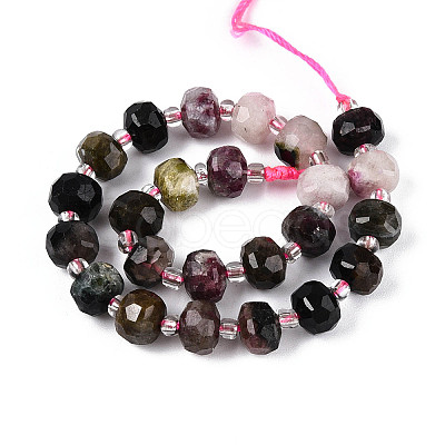 Natural Colorful Tourmaline Beads Strands G-N327-08A-05-1