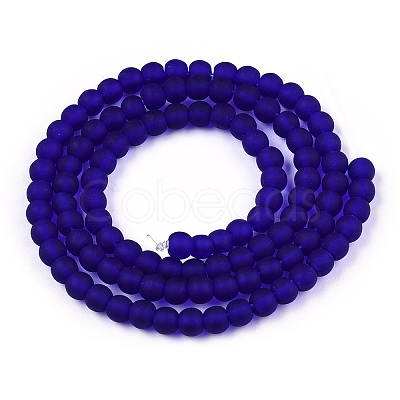 Transparent Glass Beads Strands GLAA-T032-T4mm-MD15-1