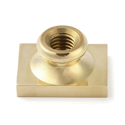 Rectangle Flower Frame Brass Stamp Heads AJEW-M037-04G-06-1